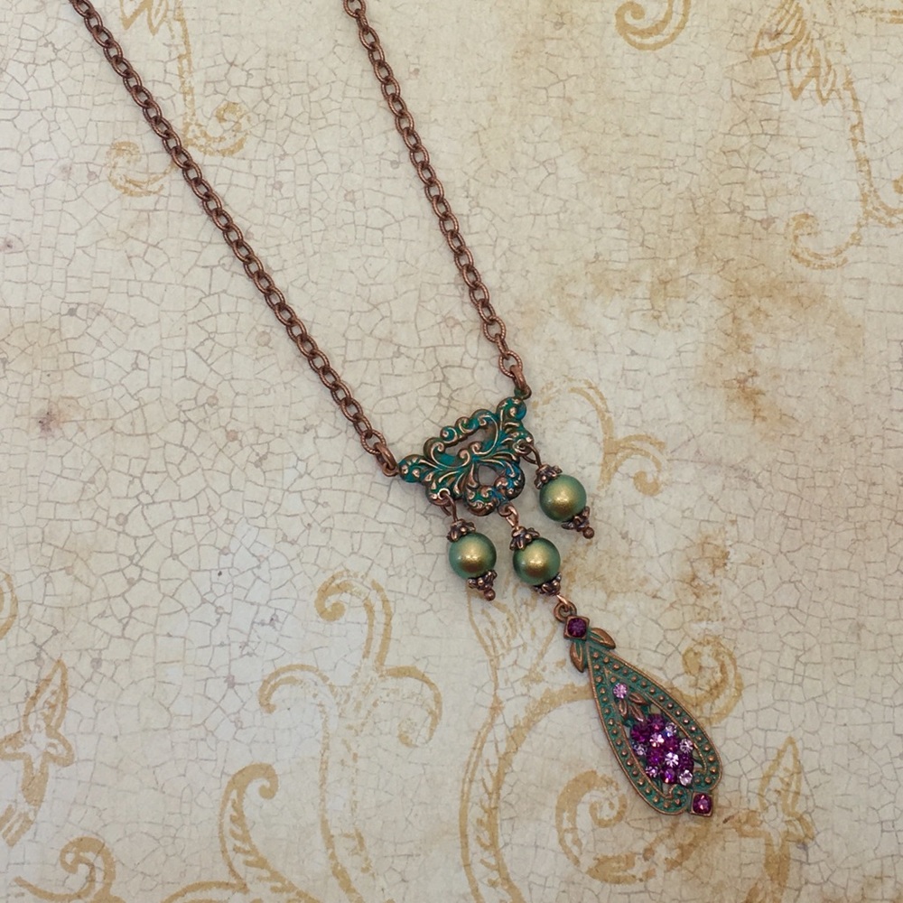 Original Handmade Necklace with Swarovski accents